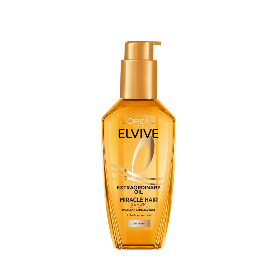 L'Oreal Paris bottle front view showing nourishing oil benefits