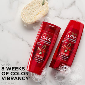 L'Oreal Paris Elvive shampoo texture close-up illustrating gentle cleansing and smooth foam