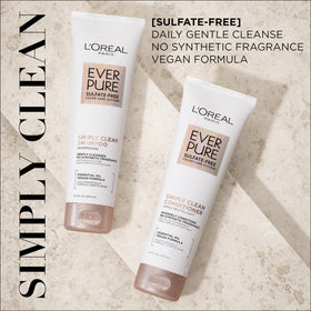 L'Oreal Paris EverPure back label with ingredients list, shows transparency and safe formula