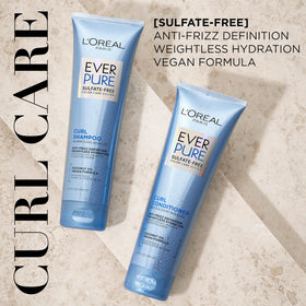L'Oreal Paris EverPure back label highlighting ingredients and benefits