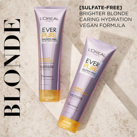 L'Oreal Paris back label with ingredients list highlighting sulfate-free benefit