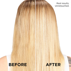 L'Oreal Paris dispenser pump releasing conditioner for controlled, mess-free use