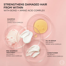 Before and after hair comparison demonstrating L'Oreal Paris improved strength and smoothness