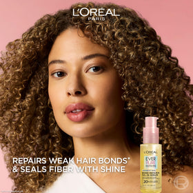 L'Oreal Paris pump and cap close-up demonstrating controlled dispensing benefit