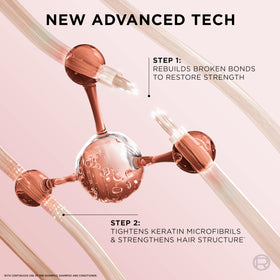 Bottle in hand beside common objects to show L'Oreal Paris size and portability benefit