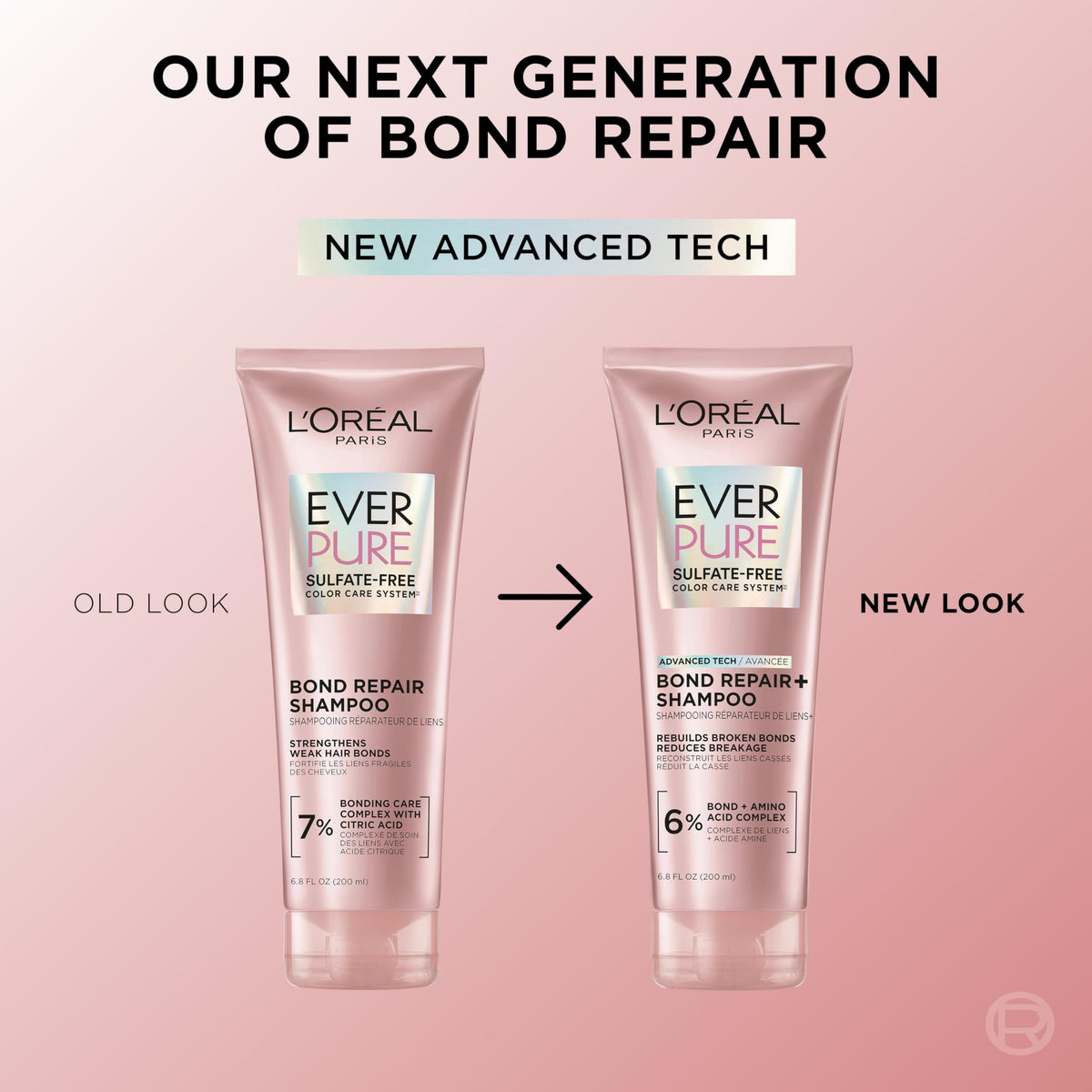 Foamy shampoo lather texture from L'Oreal Paris showing gentle cleansing action