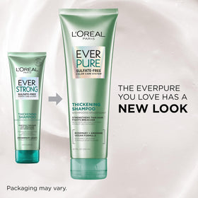 L'Oreal Paris EverPure creamy texture close-up shows lightweight conditioning