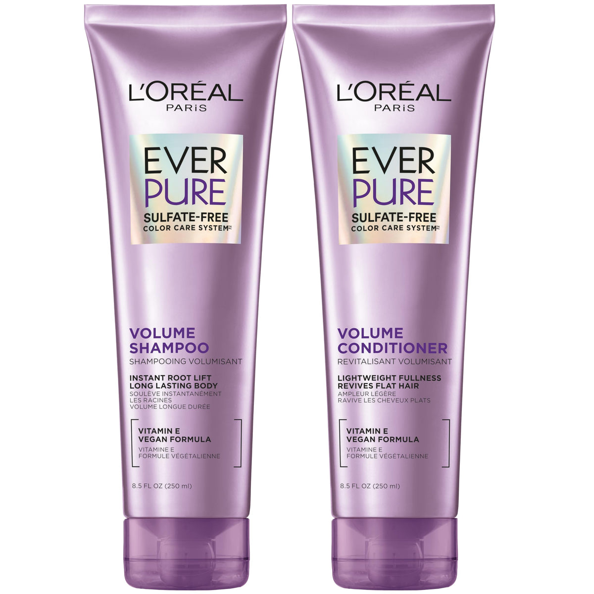 L'Oreal Paris EverPure front packaging showing set benefits and color protection