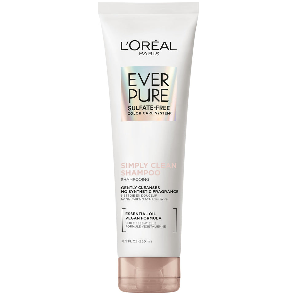 L'Oreal Paris EverPure front bottle showing clean packaging and benefit