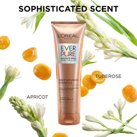 L'Oreal Paris EverPure bottle staged in bathroom conveying daily routine ease