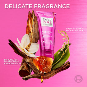 L'Oreal Paris EverPure shampoo and conditioner set showing system benefit