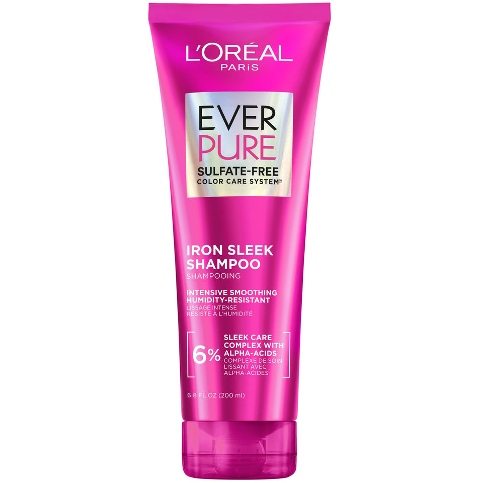 L'Oreal Paris EverPure front packaging showing bottle and benefit