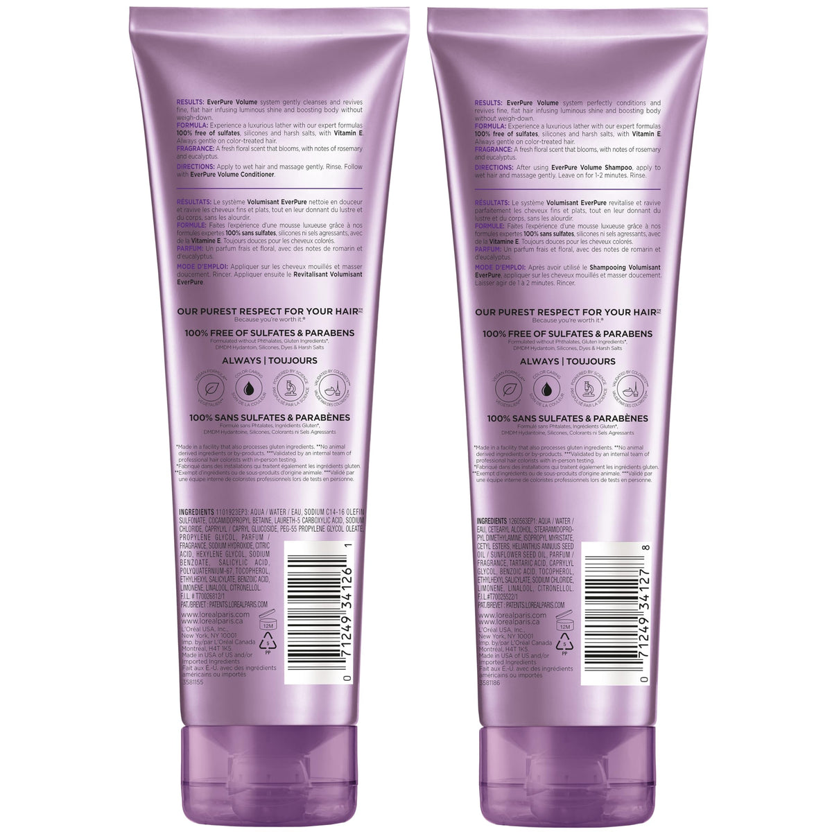 L'Oreal Paris EverPure set staged in bathroom lifestyle scene for routine inspiration