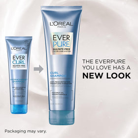L'Oreal Paris EverPure conditioner texture dispensed to show lightweight cream