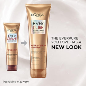 L'Oreal Paris EverPure creamy conditioner texture demonstrating smooth application