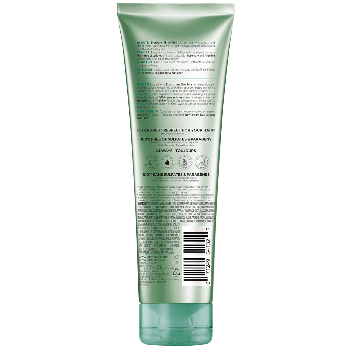 L'Oreal Paris lifestyle bathroom display suggesting salon-quality benefit