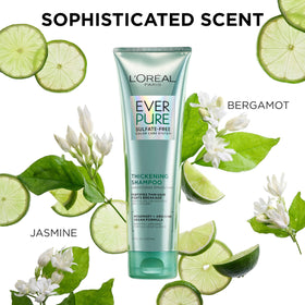 L'Oreal Paris sulfate-free badge detail communicating color-care benefit