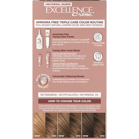 L'Oreal Paris lifestyle model with natural light brown hair, glossy and nourished