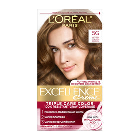 L'Oreal Paris Excellence Crème front packaging showing kit contents and benefits