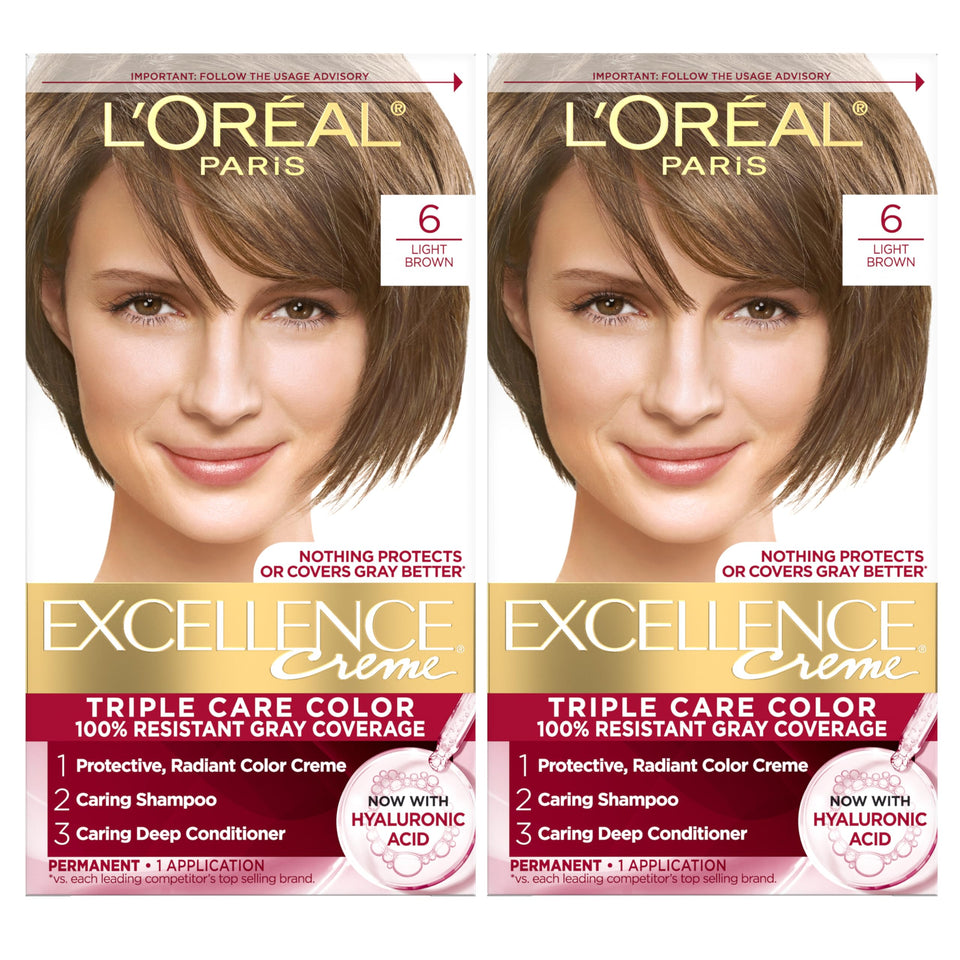 L'Oreal Paris box front showing product and shade, clear shelf appeal