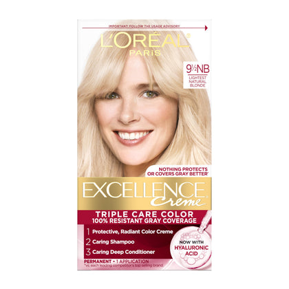 L'Oreal Paris front packaging showing shade and benefits for confident choice