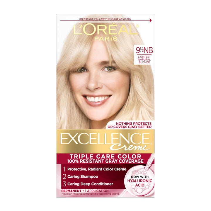 L'Oreal Paris front packaging showing shade and benefits for confident choice
