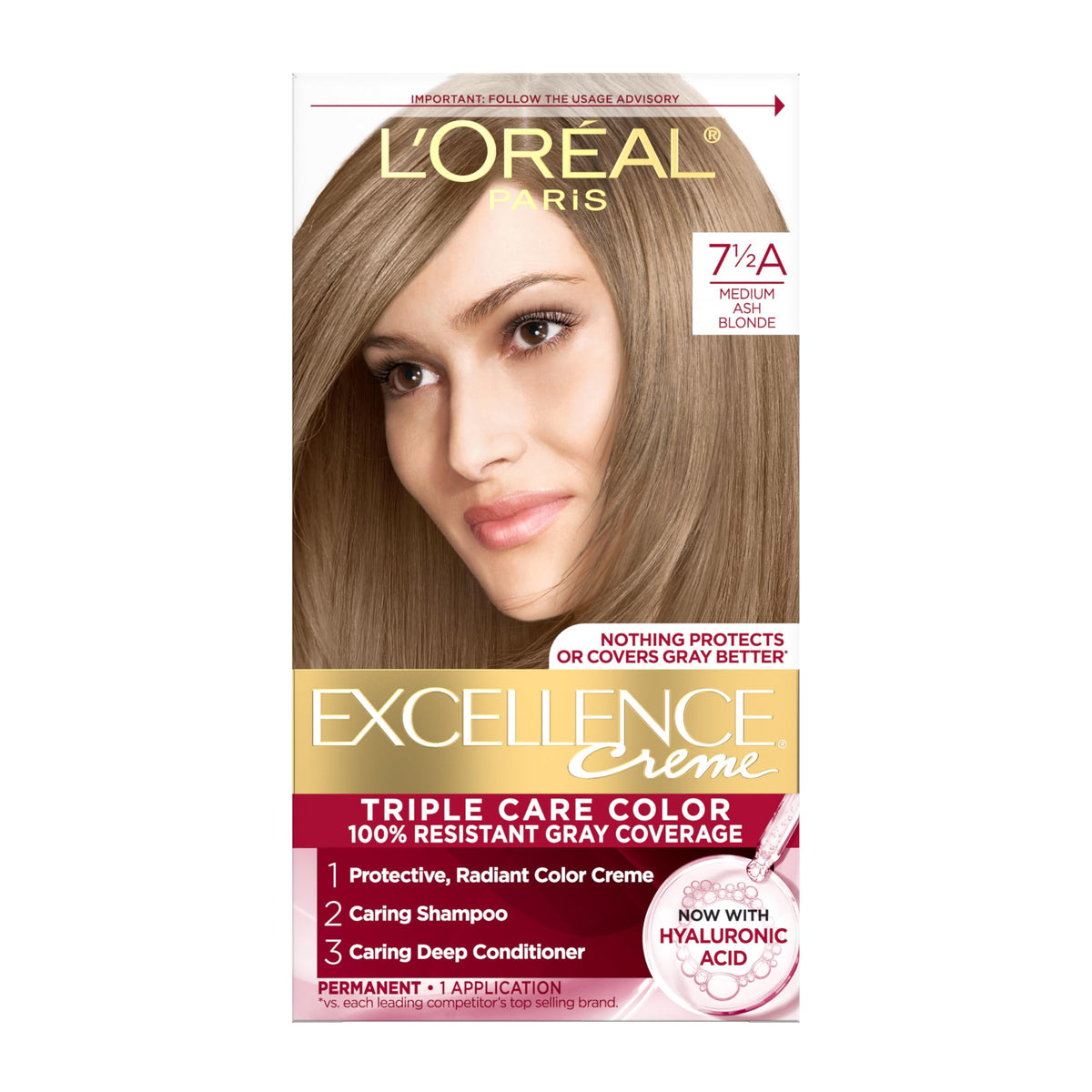 L'Oreal Paris front packaging showing kit and shade for easy selection