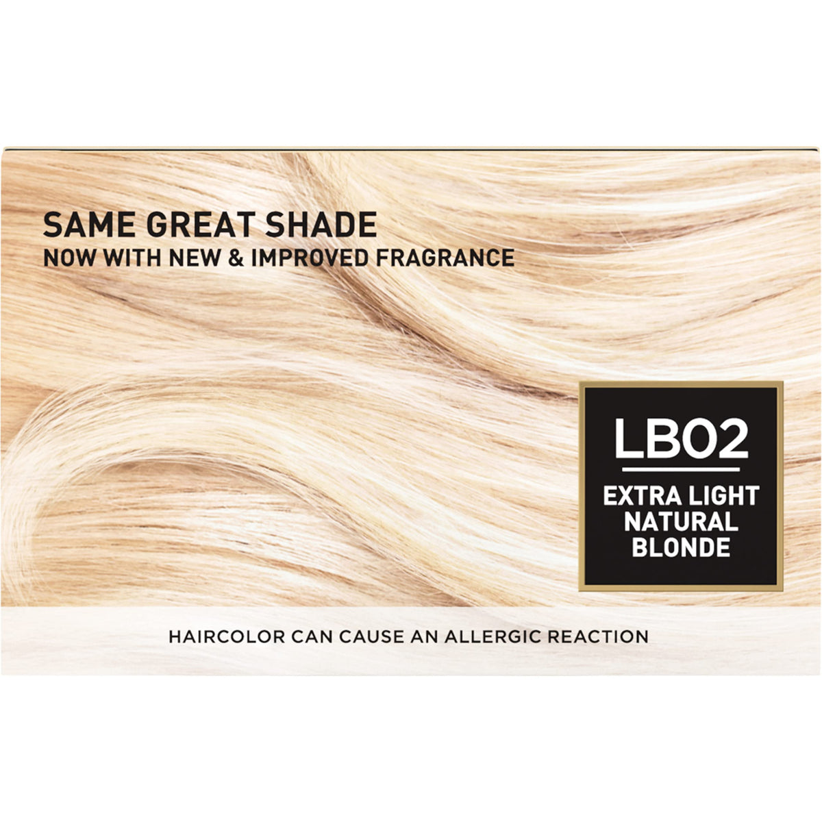 L'Oreal Paris hair swatch of extra light natural blonde with luminous tone