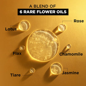 L'Oreal Paris serum being smoothed into hair showing frizz control and shine