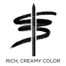 Lifestyle flatlay of L'Oreal Paris eyeliner paired with mascara for finished eye look