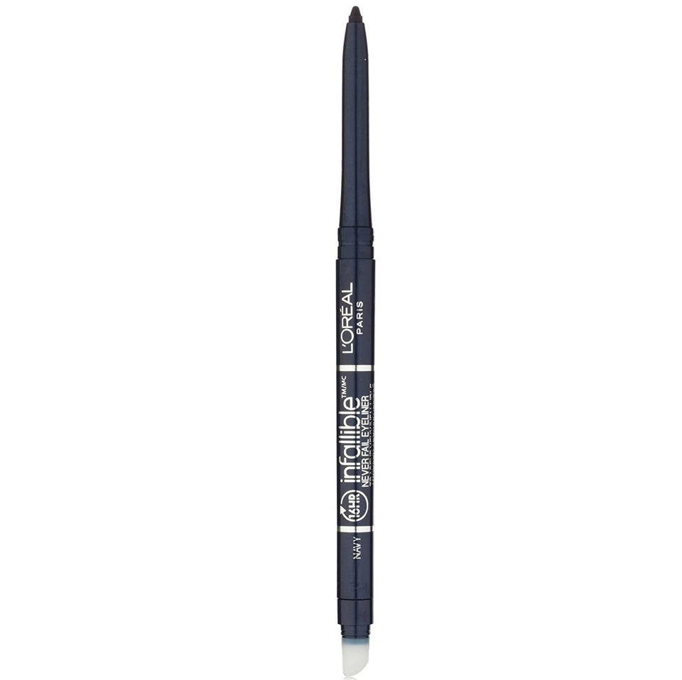 L'Oreal Paris eyeliner front packaging showing navy pencil and branding for quick selection