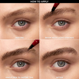 L'Oreal Paris application on model brows for quick natural fill