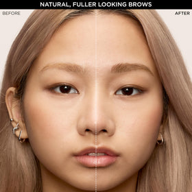 L'Oreal Paris ink strokes on skin illustrating hair-like effect