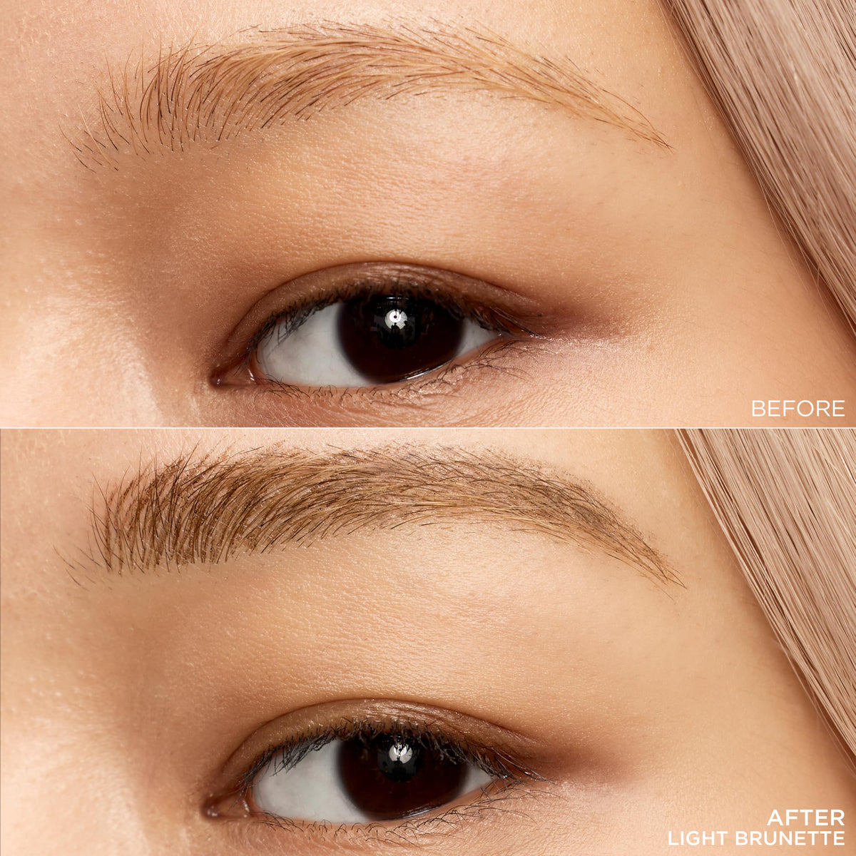 L'Oreal Paris Light Brunette swatch showing subtle natural tone