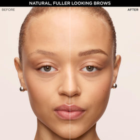 L'Oreal Paris faux brow stroke demo on skin illustrating hair-like effect