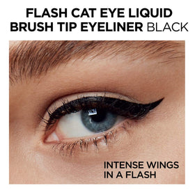 L'Oreal Paris eyeliner in a travel clutch for on-the-go convenience