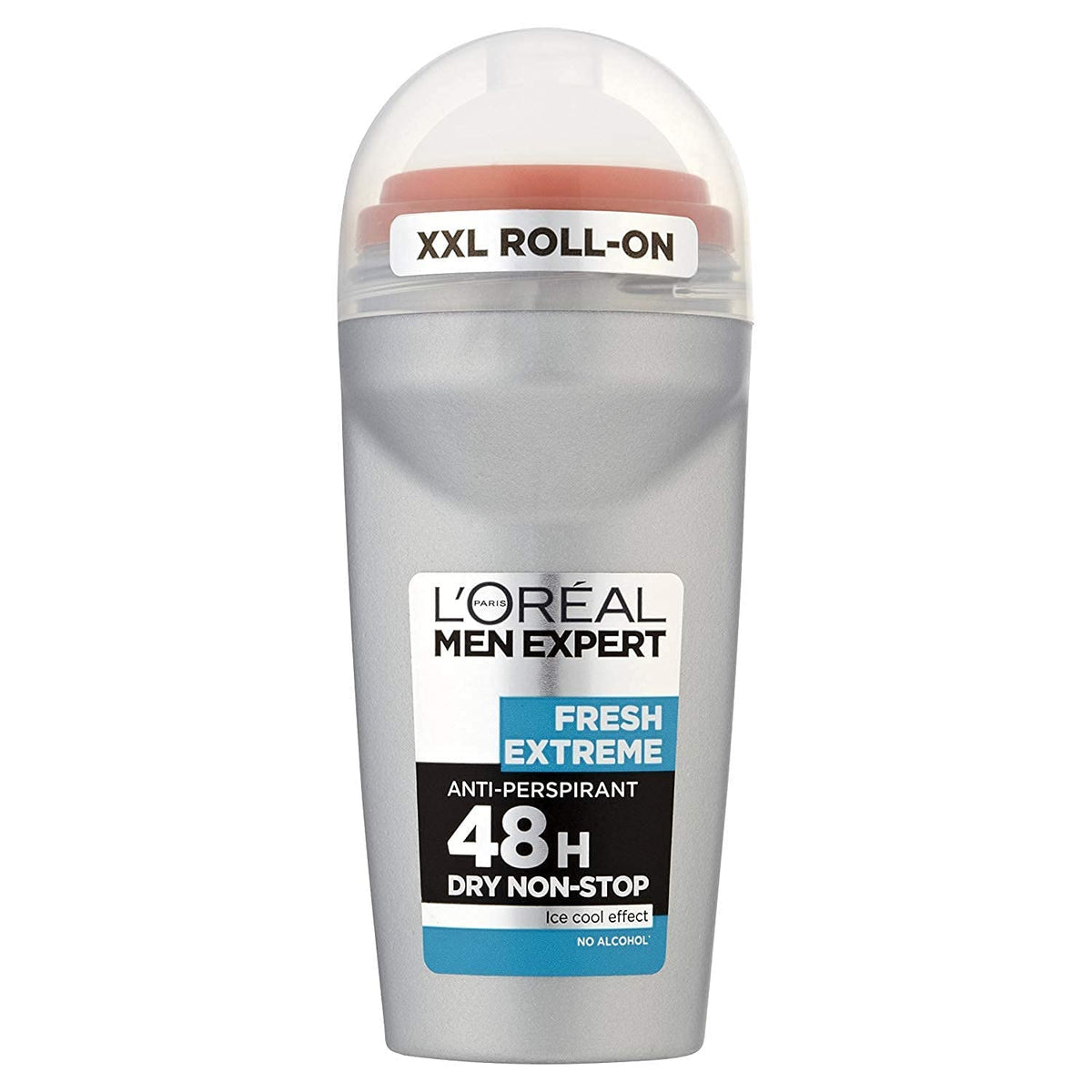 L'Oréal Paris roll-on front packaging showing compact travel size and freshness benefit