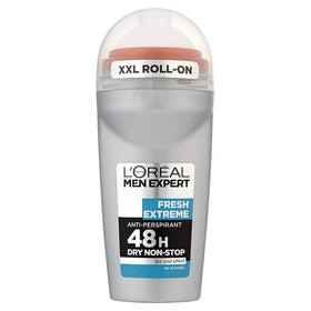 L'Oréal Paris roll-on front packaging showing compact travel size and freshness benefit