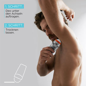 L'Oréal Paris label close-up highlighting active ingredients and odor protection benefit