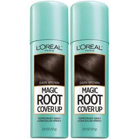 L'Oreal Paris front packaging showing dark brown spray, quick root fix benefit
