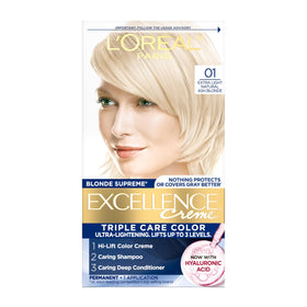 L'Oreal Paris front packaging showing shade 01 and kit benefits