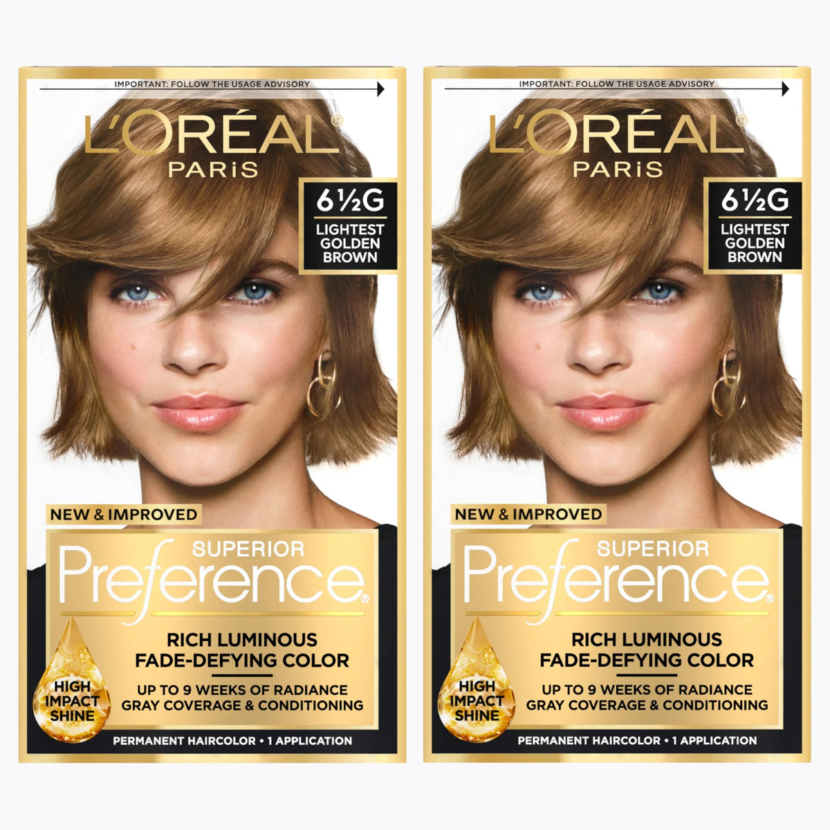 L'Oreal Paris front packaging showing shade and kit benefits