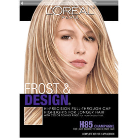 L'Oreal Paris front packaging showing kit contents and benefit of precision highlights