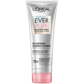 L'Oreal Paris bottle front view showing product benefits and glossy packaging