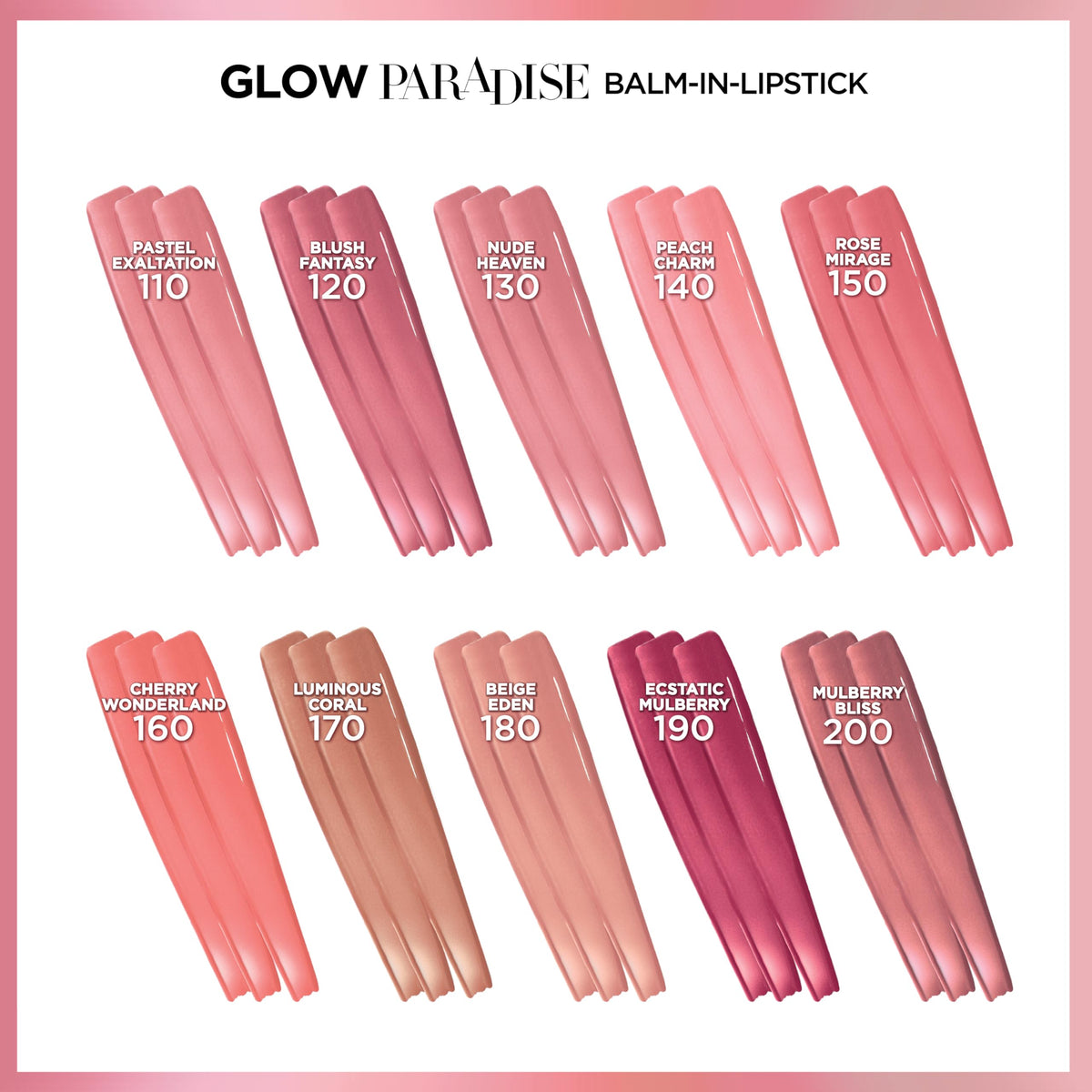 L'Oreal Paris open twist-up stick focusing on balm tip and easy application benefit