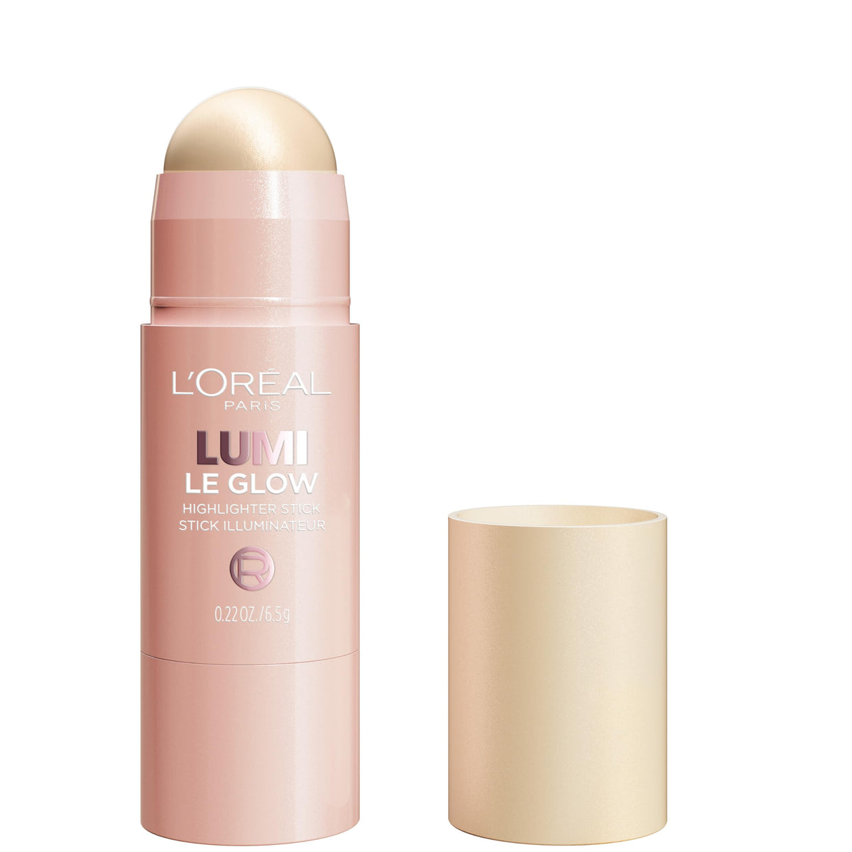 L'Oreal Paris glow stick front packaging showing product and benefit of easy precision