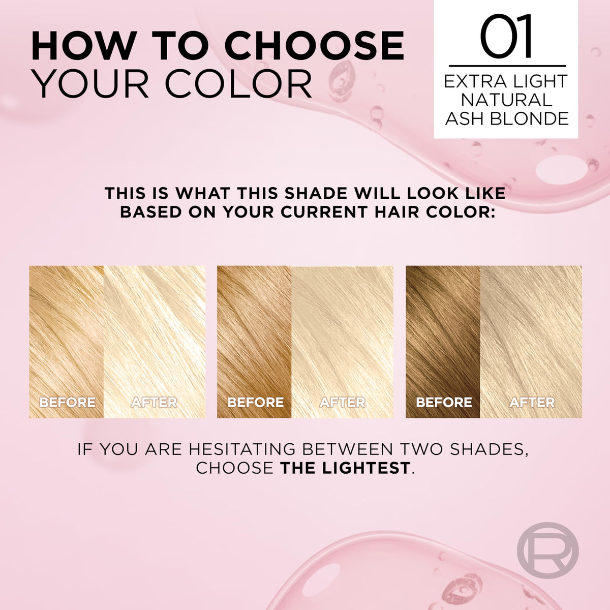 L'Oreal Paris finished hair in extra light natural ash blonde showing natural shine