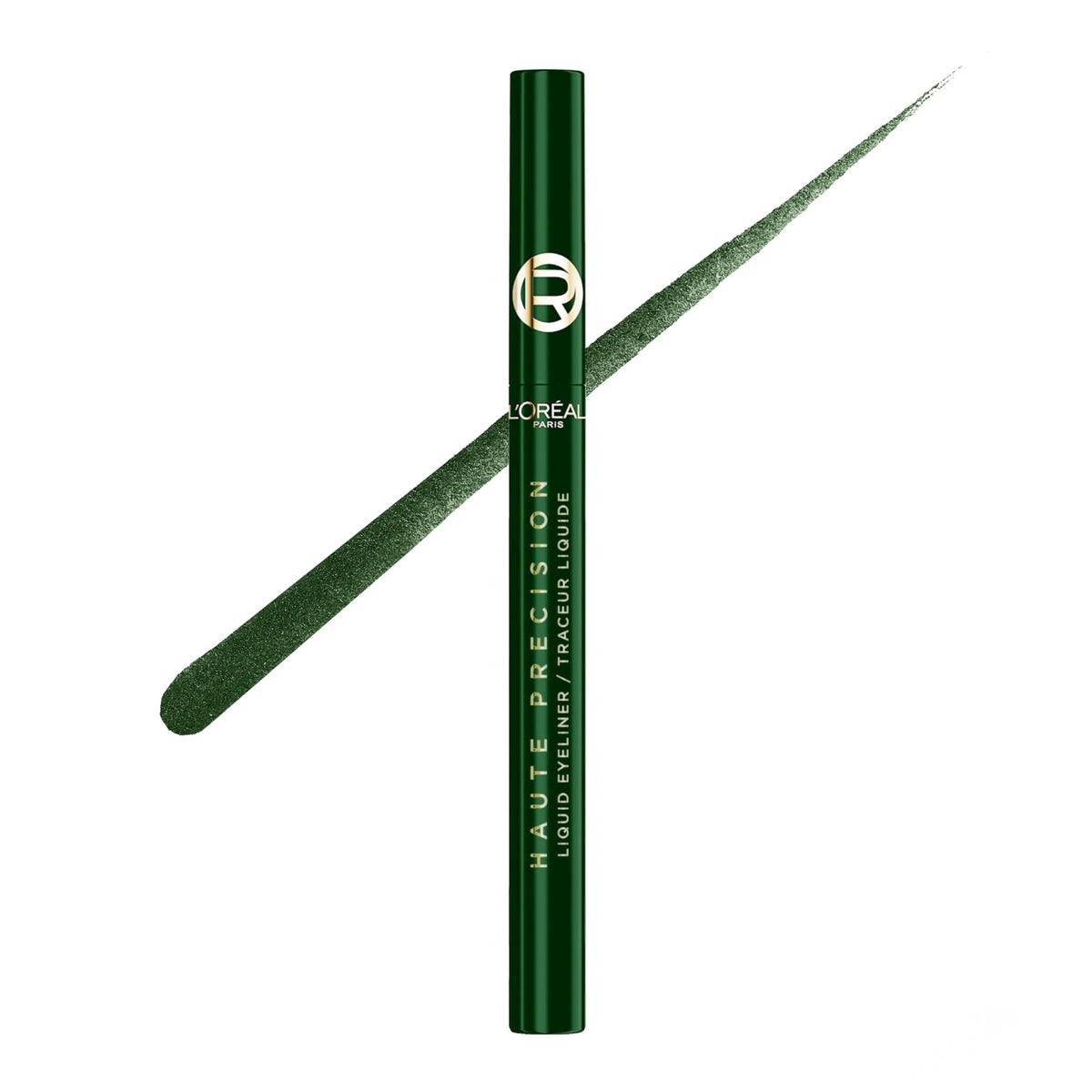 L'Oreal Paris front packaging showing green velvet shade and product benefit