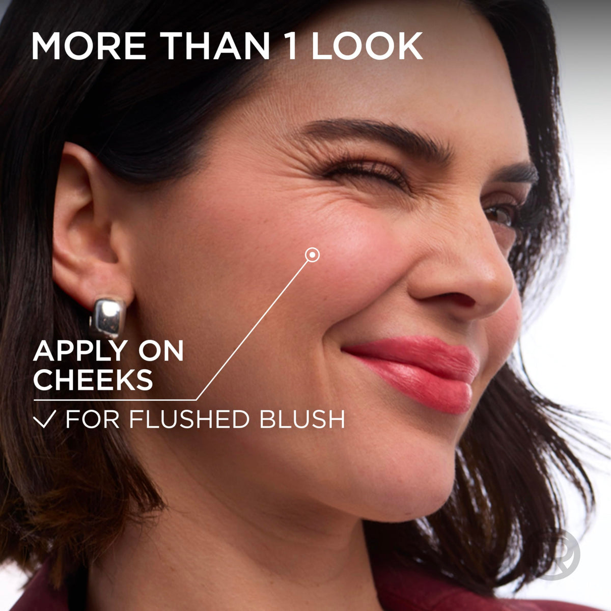 L'Oreal Paris before and after lips demonstrating softened, stained color benefit