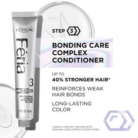 L'Oreal Paris close-up of Iced Brunette conditioner texture adding shine and softness